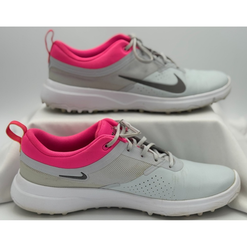 Nike Women's Lunar Express 2 Golf Shoes - Gray / Pink - Size 7 -818732-002